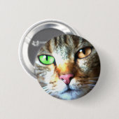 Kat Ronde Button 5,7 Cm (Voorkant /achterkant)