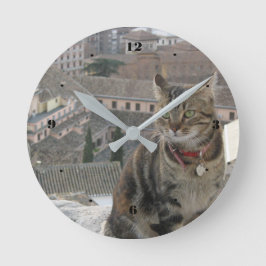 Kat-ronde (gemiddelde) wandklok