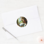 Kat Ronde Sticker (Envelop)