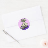 Kat Ronde Sticker (Envelop)