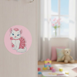 Kat Ronde Sticker