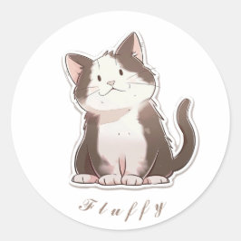 Kat Ronde Sticker