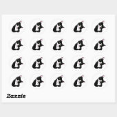 Kat Ronde Sticker (Vel)