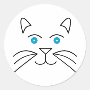 Kat Ronde Sticker