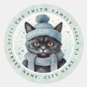 Kat Ronde Stickers (Voorkant)