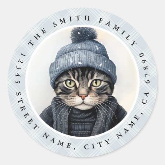 Kat Ronde Stickers (Voorkant)