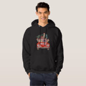 Kat Rood kerstboomkat Kat Santa Hat Hoodie (Voorkant volledig)