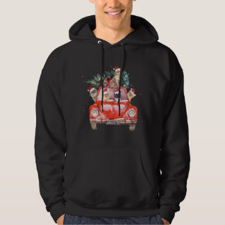 Kat Rood kerstboomkat Kat Santa Hat Hoodie