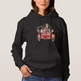 Kat Rood kerstboomkat Kat Santa Hat Hoodie