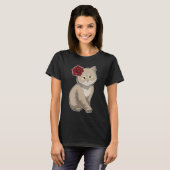 Kat Roos Bloem T-shirt (Voorkant volledig)