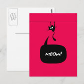 kat roze 2 Briefkaart (Voorkant / Achterkant)