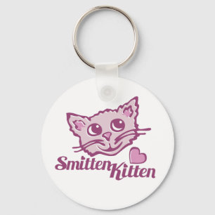 Kat-roze kattenkattenpoten sleutelhanger