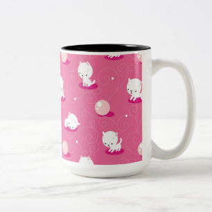 Kat Roze Kittens Patroonkoffie Mok