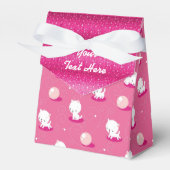 Kat Roze Kittens Sparkle Favor Box Bedankdoosjes (Voorkant Zijde)
