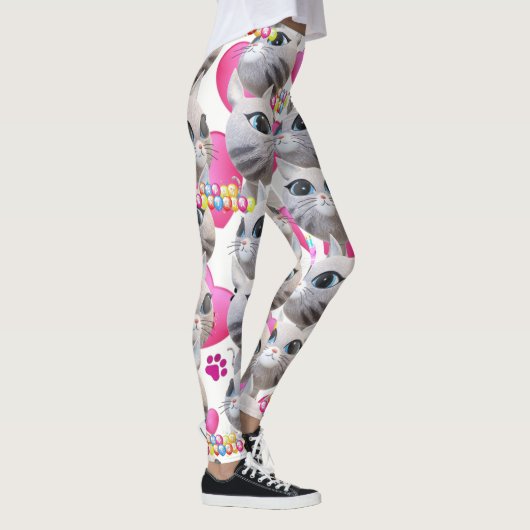 Kat Roze Witte Leggings (Rechts)