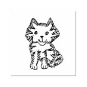 Kat Rubber Stamp Zelfinktende Stempel (Design)