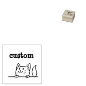 Kat Rubberstempel (Gestempeld)