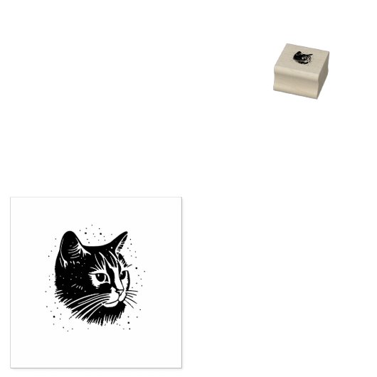 Kat Rubberstempel (Gestempeld)