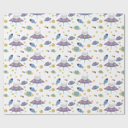 Kat ruimte cadeaupapier (Vlak)