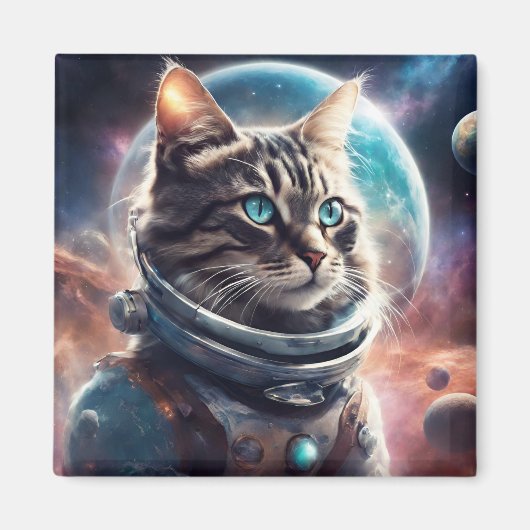 Kat ruimte magneet (Voorkant)