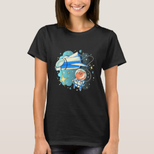 kat ruimte straaljager t-shirt
