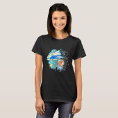 kat ruimte straaljager t-shirt (Voorkant volledig)