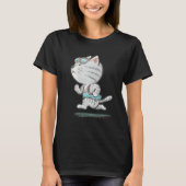 Kat Running Kitten Huisdier Grappige Dierenloper I T-shirt (Voorkant)