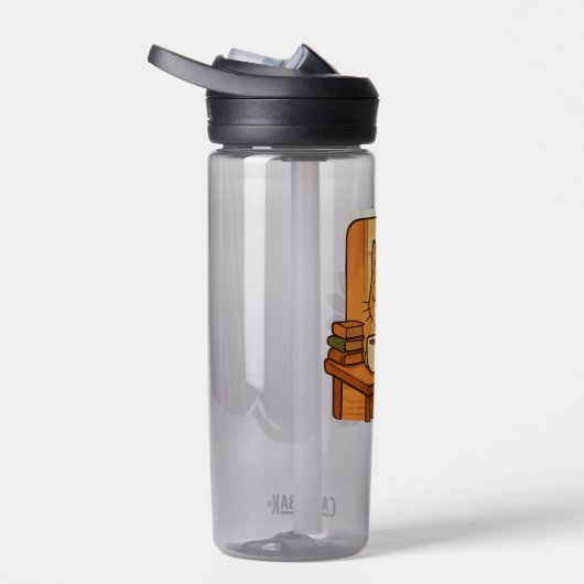 Kat Rustig maar Gefocust Waterfles (Rechts)