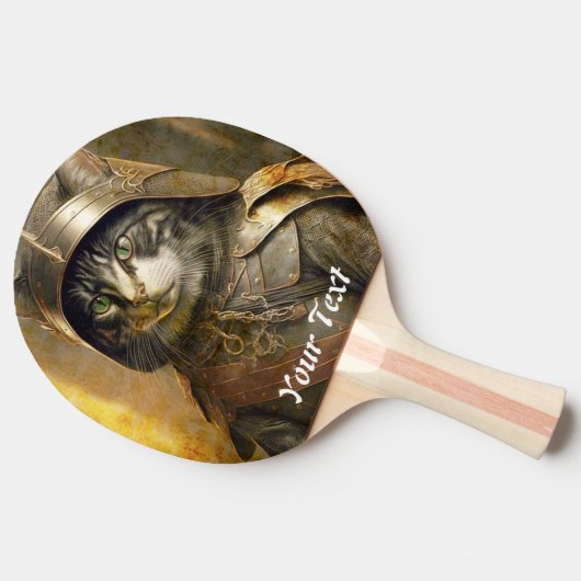 Kat Samurai. Personaliseren. Tafeltennisbatje (Zijkant)