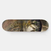 Kat Samurai. Persoonlijk Skateboard (Horizontaal)