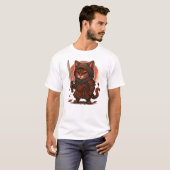 Kat Samurai, Strijder Kitten T-shirt (Voorkant volledig)