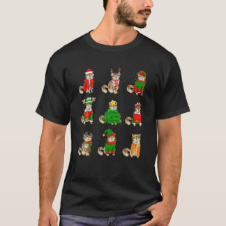 Kat Santa Claus Elf Reindeer Xmas - Gingerbrood T-shirt