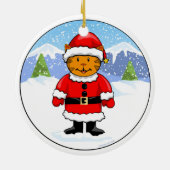 Kat Santa Ornament (Achterkant)