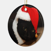 Kat Santa-versiering Keramisch Ornament (Links)