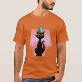 Kat | Sarcastische Feesthoed Kat | Menselijke Oren T-shirt