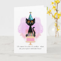 Kat | Sarcastische partij Pet Cat Funny Birthday K
