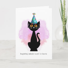 Kat | Sarcastische partij Pet Cat Funny Birthday K Kaart