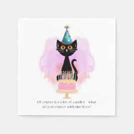 Kat | Sarcastische partij Pet Cat Funny Birthday Servet