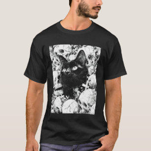 Kat Satanisch Occult Kat Goth Grunge Punk Alt Aest T-shirt