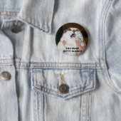 Kat Scared Ronde Button 5,7 Cm (In situ)