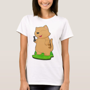 Kat Schaakstuk Toren Schaken T-shirt