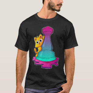 Kat Schaakstukken Schaak Bordspel 1 T-shirt