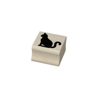 Kat, schattig kat, dierenvriend rubberstempel