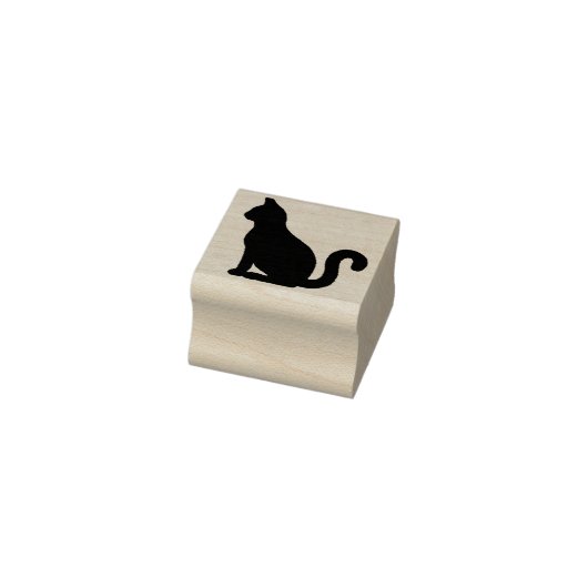 Kat, schattig kat, dierenvriend rubberstempel (Stempel)