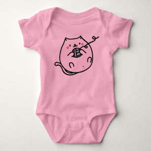 kat schattig kitten bal wol huisdier romper