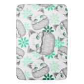 Kat Schattige en speels piekend uit een broekzak Badmat (Voorkant Verticaal)