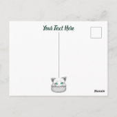 Kat Schattige en speels piekend uit een broekzak Briefkaart (Achterkant)