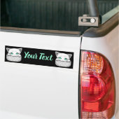 Kat Schattige en speels piekend uit een broekzak Bumpersticker (Op Truck)