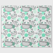 Kat Schattige en speels piekend uit een broekzak Cadeaupapier (Vlak)