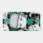 Kat Schattige en speels piekend uit een broekzak Case-Mate iPhone Case (Achterkant (horizontaal))